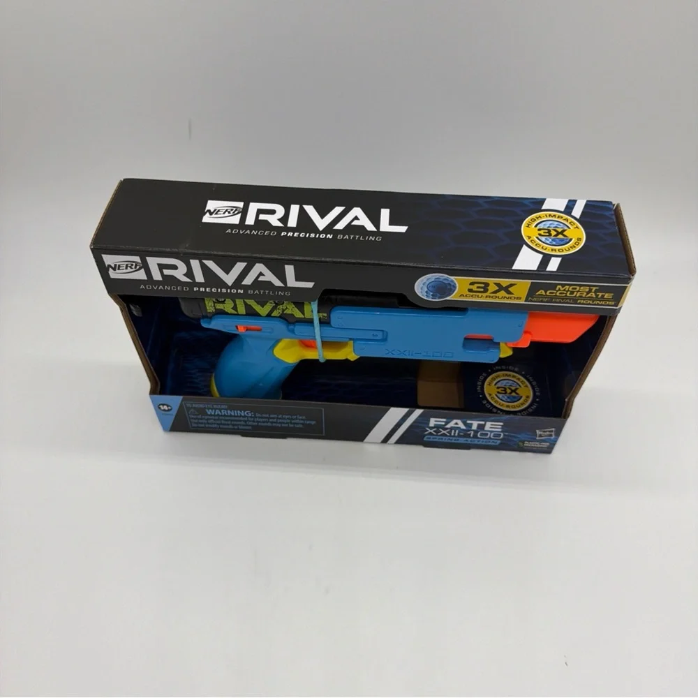 Nerf Rival Fate XXII-100 Blaster - Blue, Orange, and Yellow